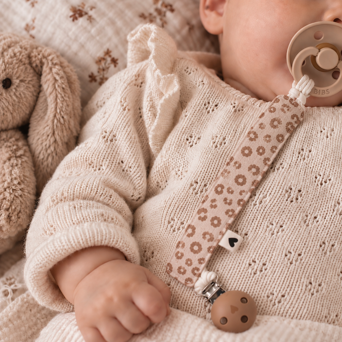 Attache tétine en gaze de coton – Atelier Wagram