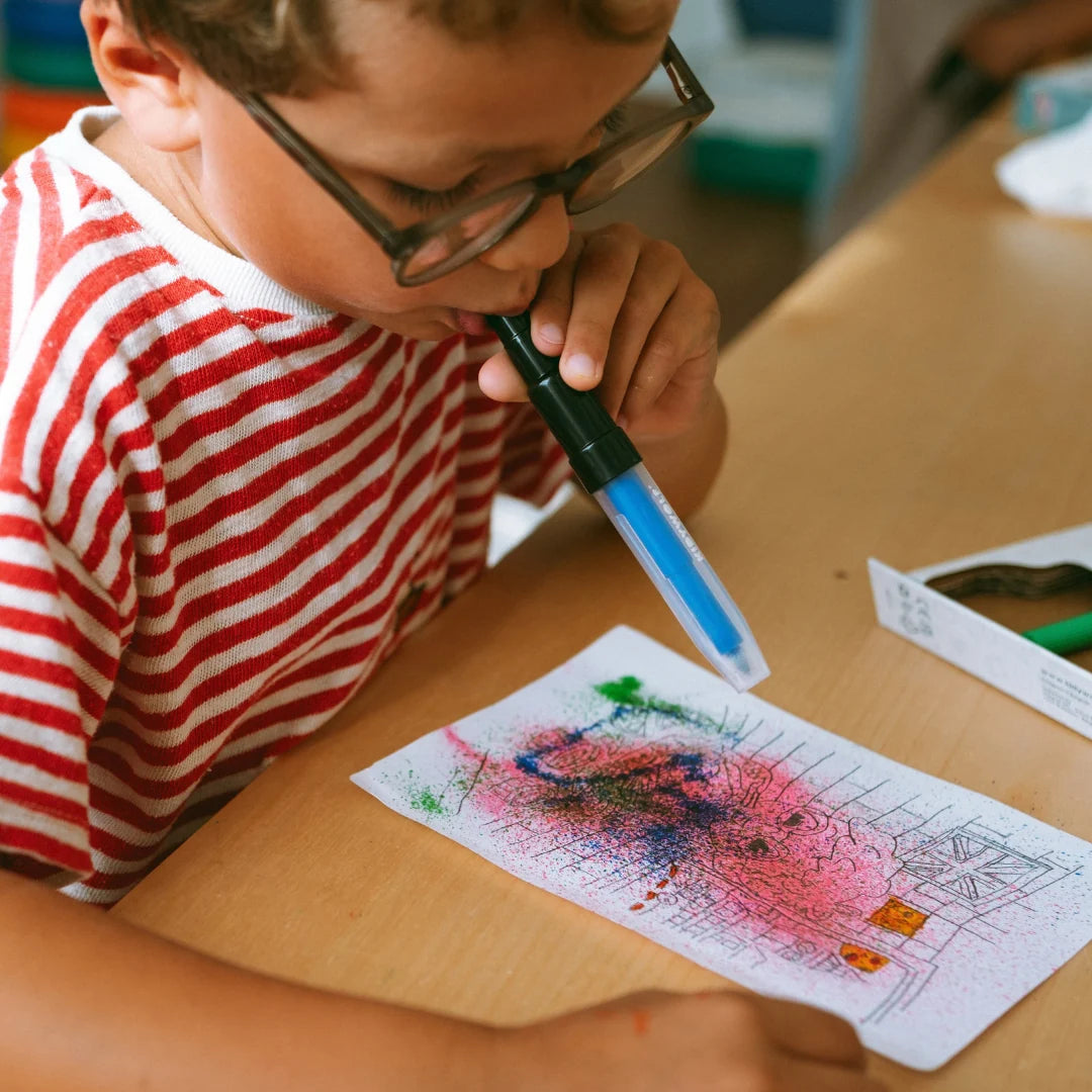 Kit de feutres à souffler KIDYDRAW-PAD – Blow Pen