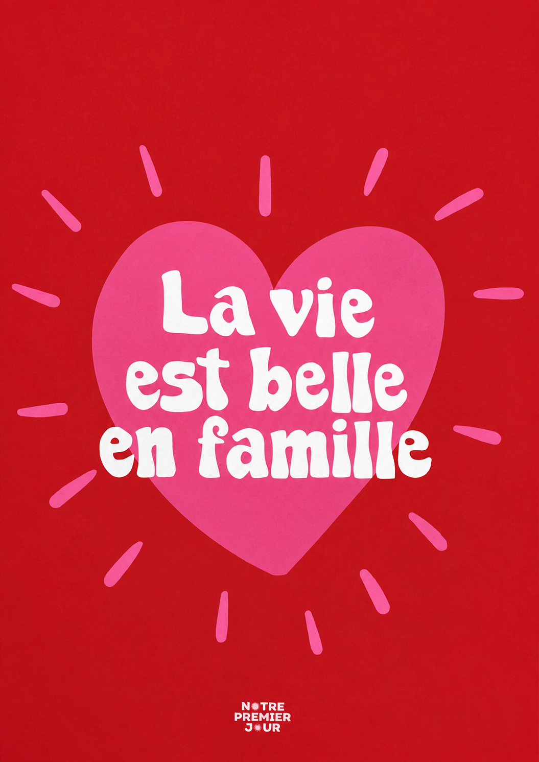 Affiche A4 - Décoration - Notre 1er jour