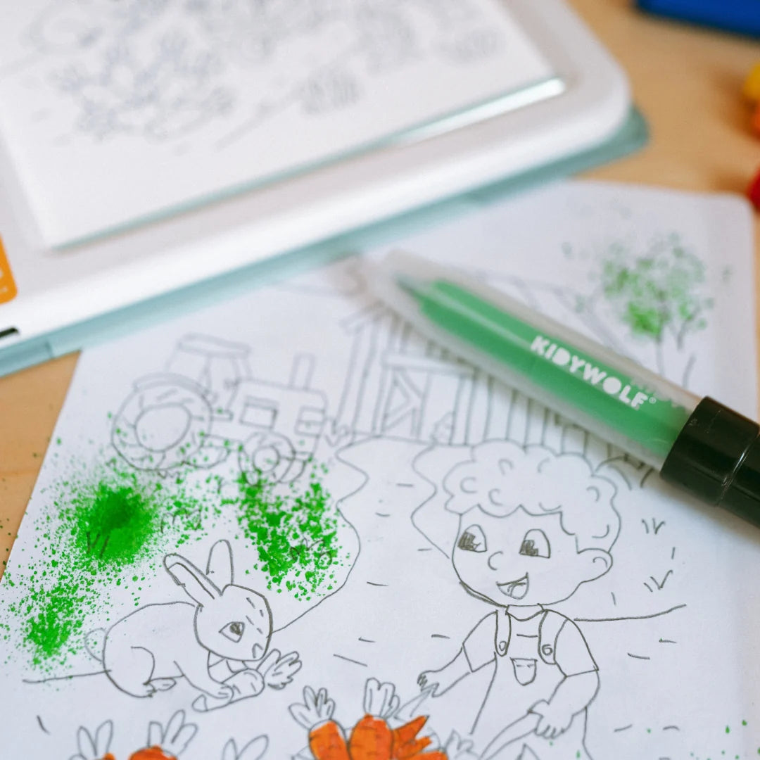 Kit de feutres à souffler KIDYDRAW-PAD – Blow Pen