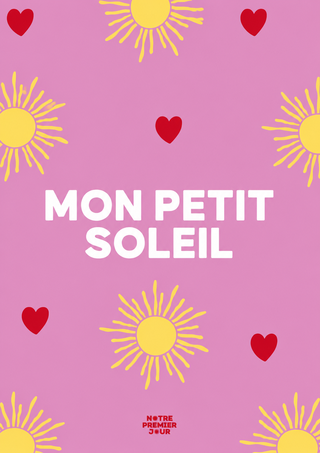 Affiche A4 - Décoration - Notre 1er jour