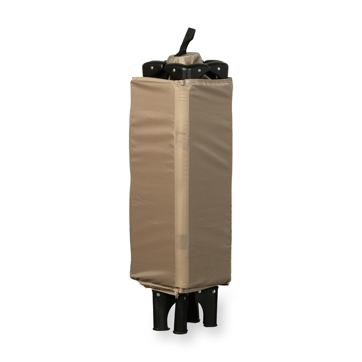 Lit Pliant 120 x 60 cm Beige avec Matelas – Lit de Voyage Bébé Compact