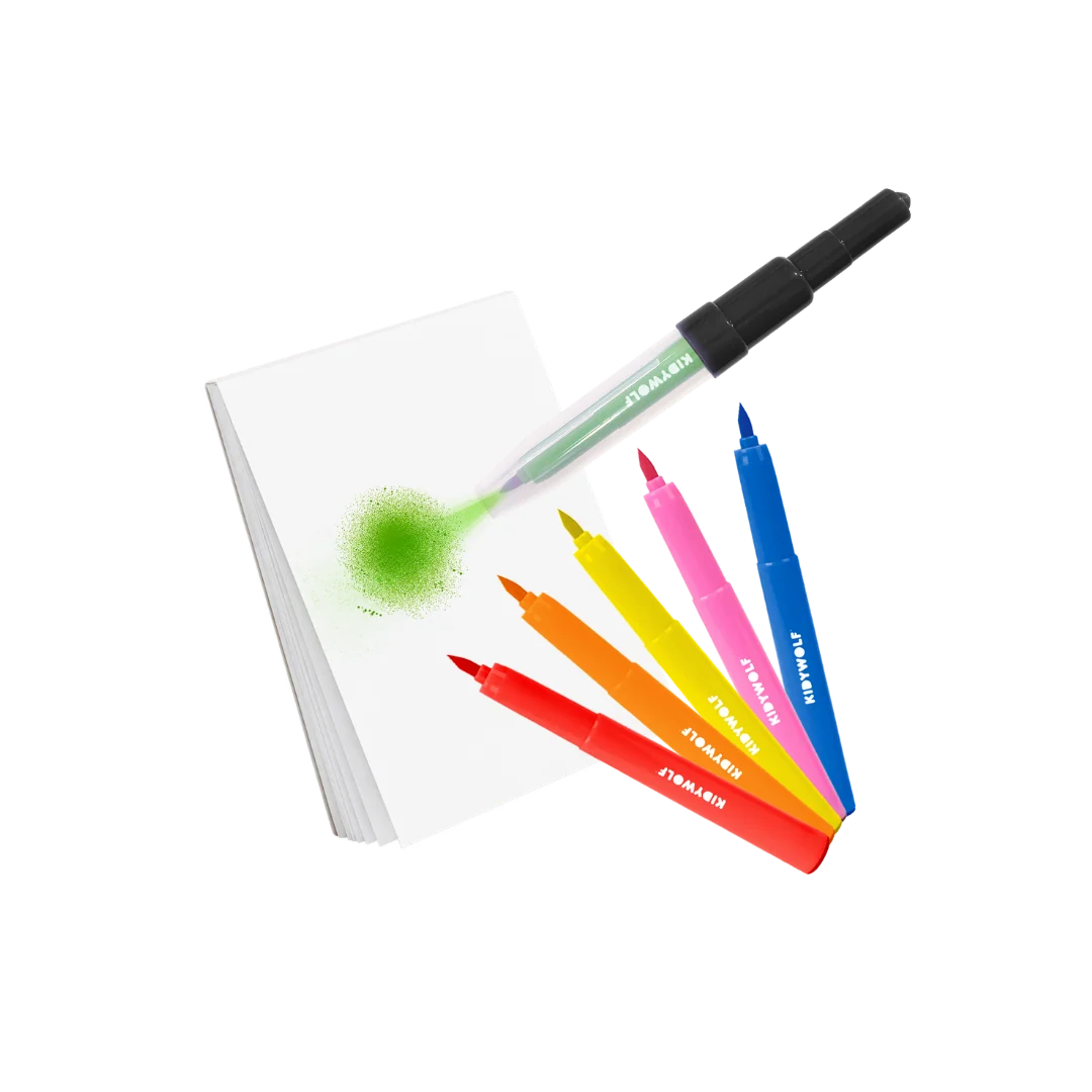 Kit de feutres à souffler KIDYDRAW-PAD – Blow Pen