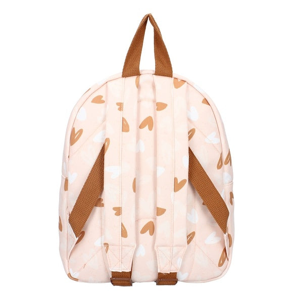Sac à dos Grand Kidzroom « Loving Days » – Rose | Imprimé Cœurs Enfant