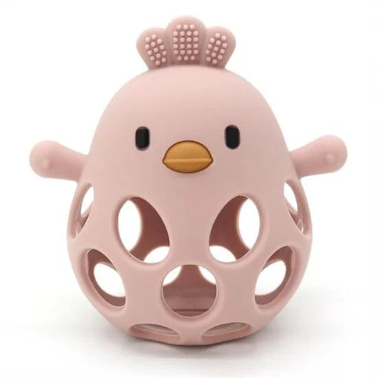 Balle de dentition poussin en silicone