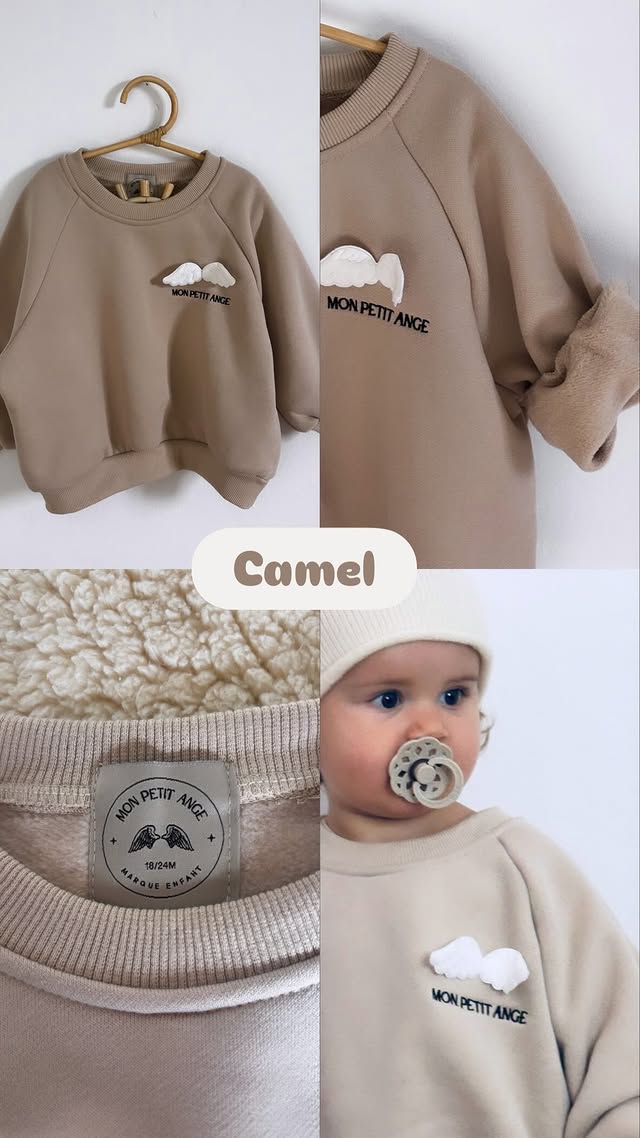 Sweat Raphaëlla – Kaki Broderie Sable | Coupe Oversize Mixte