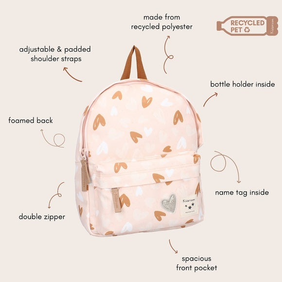Sac à dos enfant Kidzroom Loving Days - Rose
