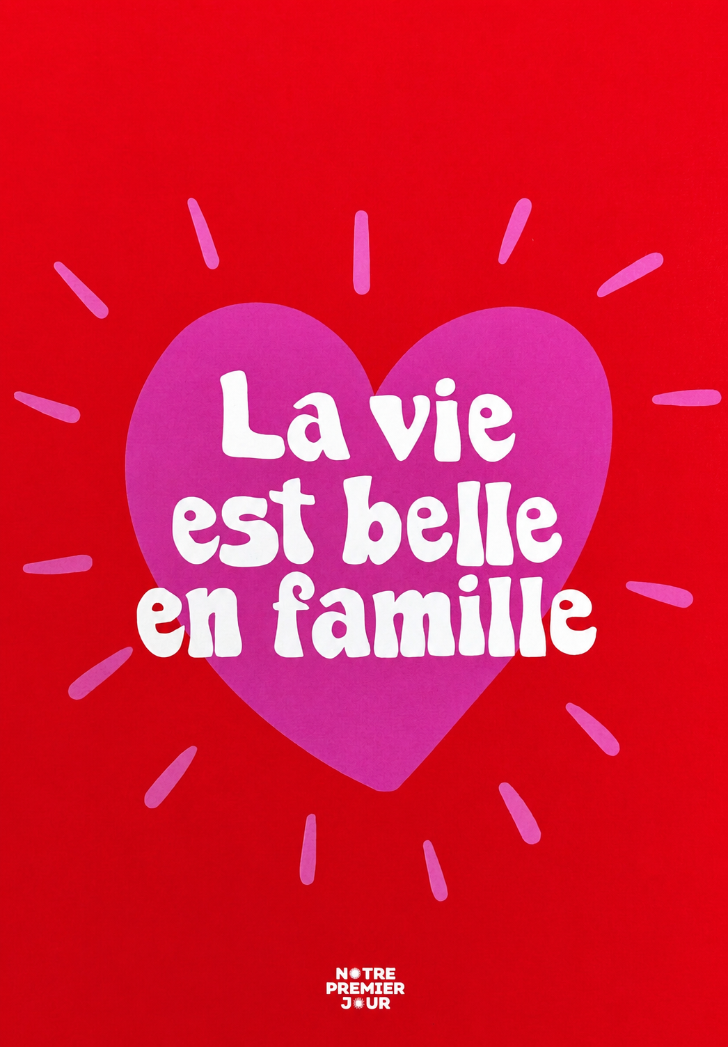 Affiche A4 - Décoration - Notre 1er jour
