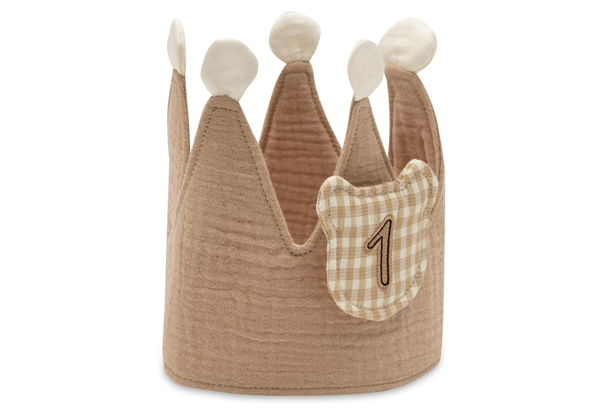 Couronne d’anniversaire en tissu avec chiffres – Teddy Bear