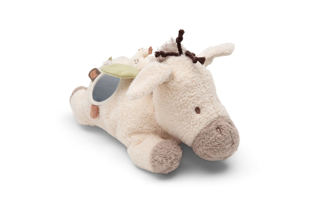 Peluche d'Activités Donkey Dinky – Éveil Sensoriel Dès la Naissance