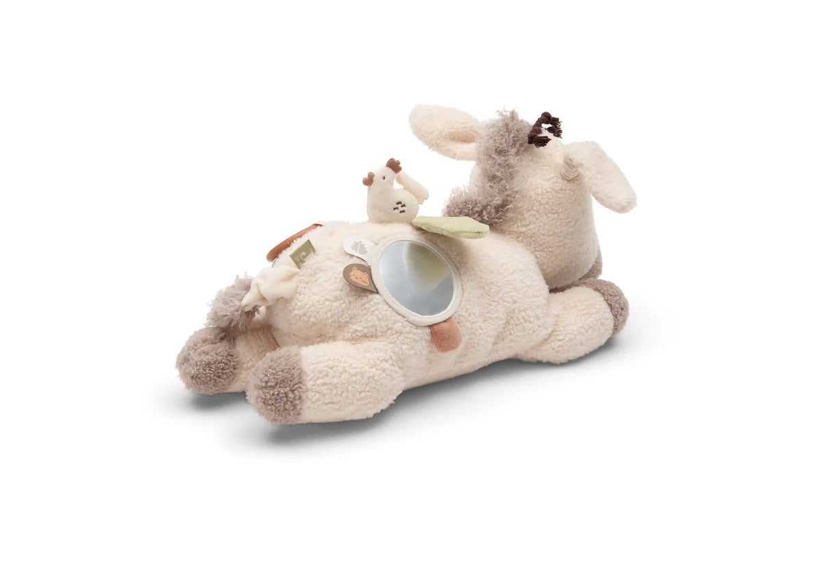 Peluche d'Activités Donkey Dinky – Éveil Sensoriel Dès la Naissance