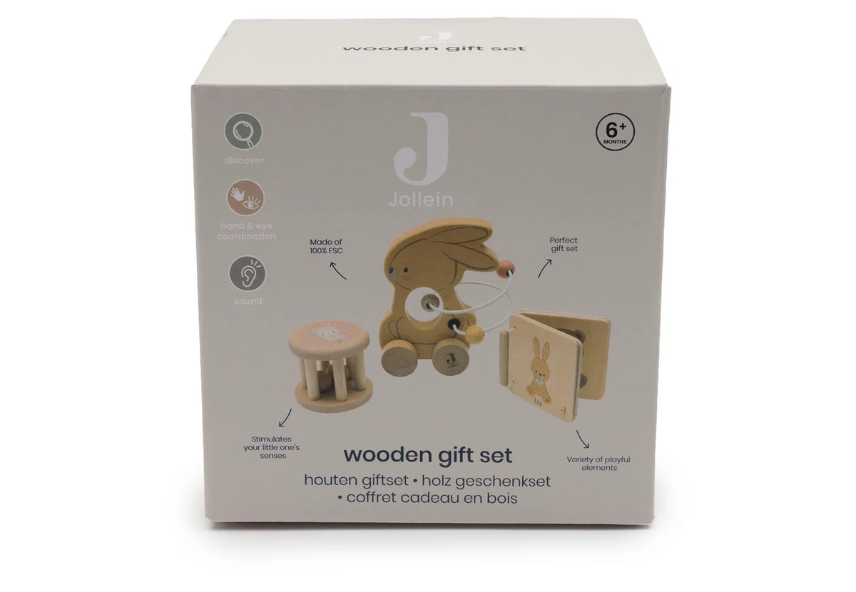 Coffret de jouets d’éveil en bois – Jollein