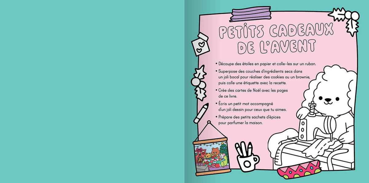 Mon cosy de l’Avent – Livre calendrier de l’Avent créatif