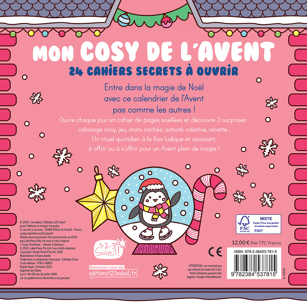 Mon cosy de l’Avent – Livre calendrier de l’Avent créatif