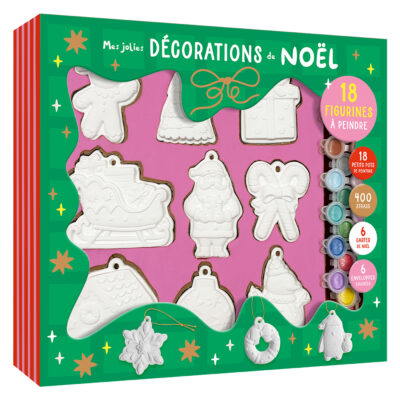 Mes jolies décorations de Noël à peindre – Coffret créatif 3-6 ans