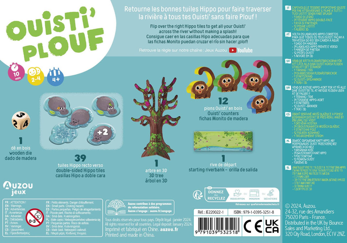 Ouisti'Plouf – Jeu de mémoire et de tactique dès 4 ans | P'tit Jeu