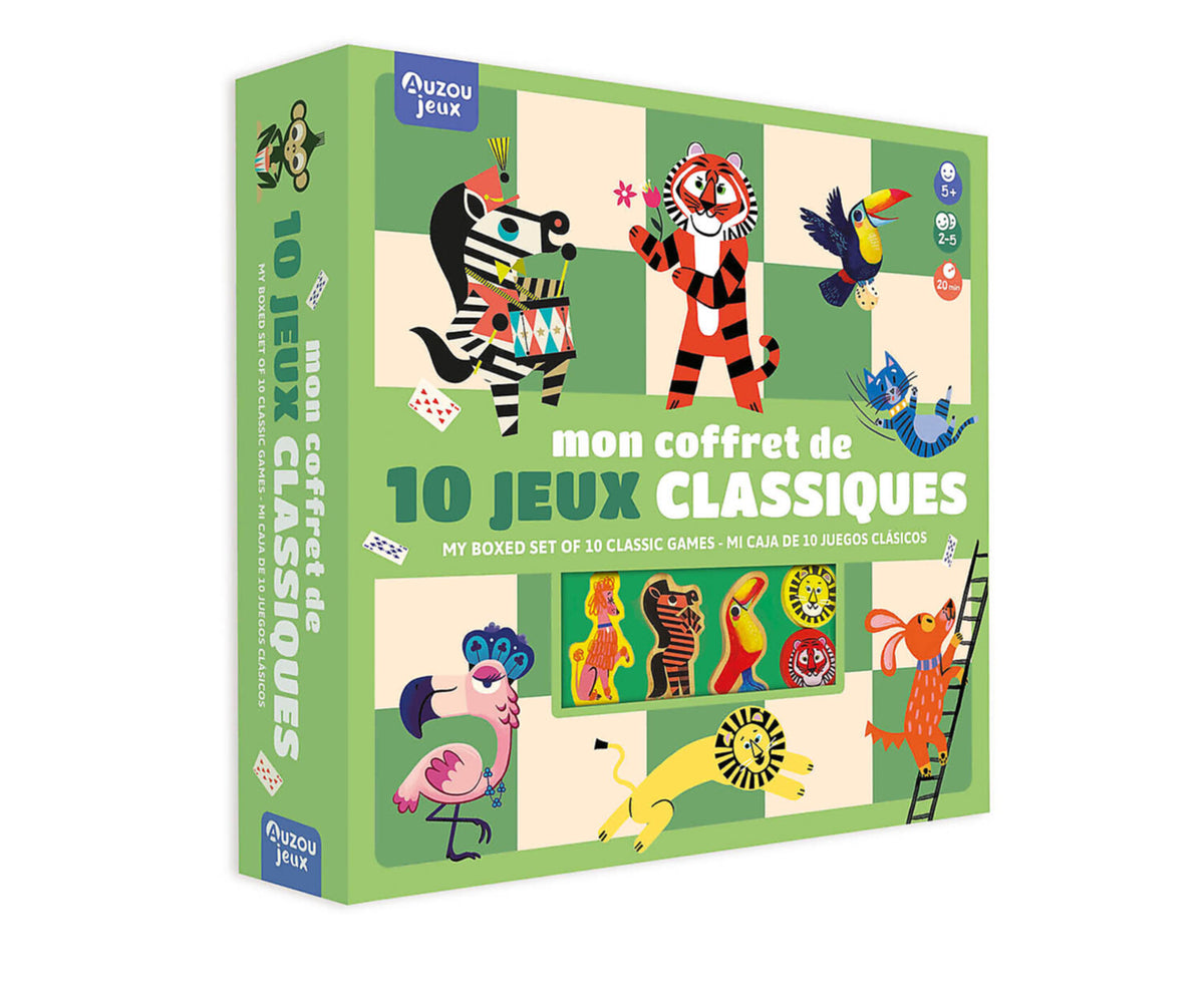 Mon coffret de 10 jeux classiques – Auzou