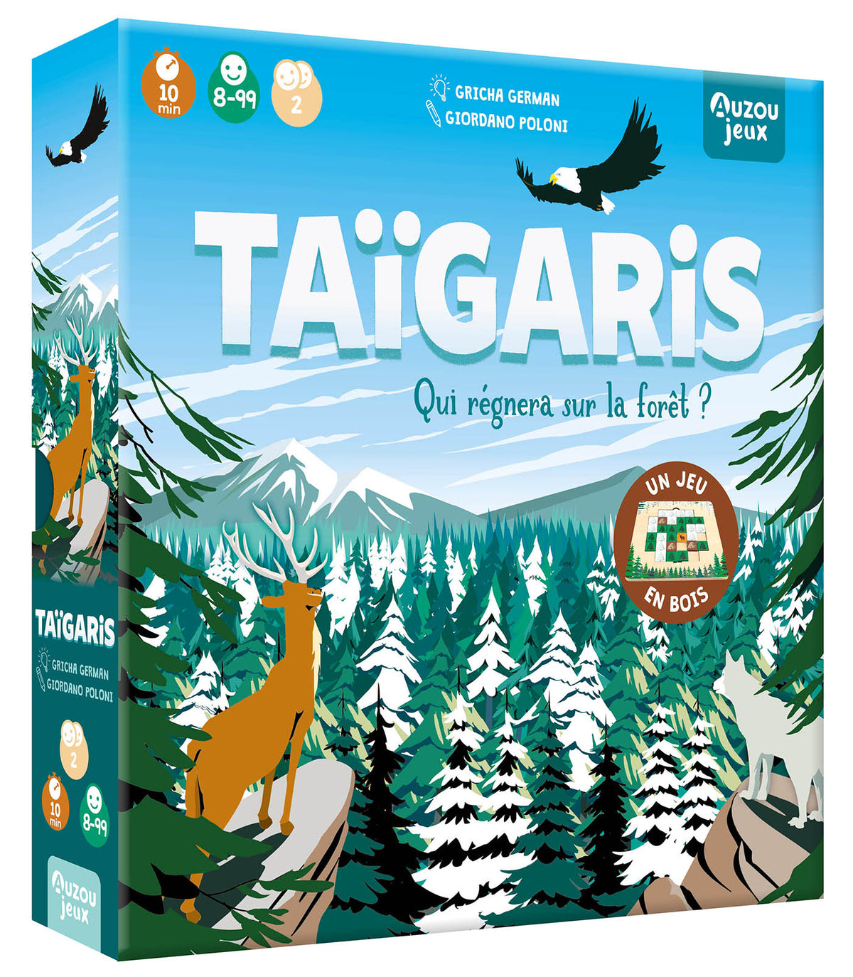 Taïgaris – Jeu de stratégie en bois pour 2 joueurs