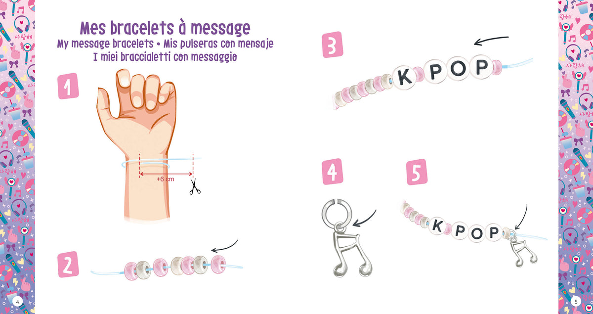 Coffret créatif Mes bracelets K-pop – Ma boîte à bijoux