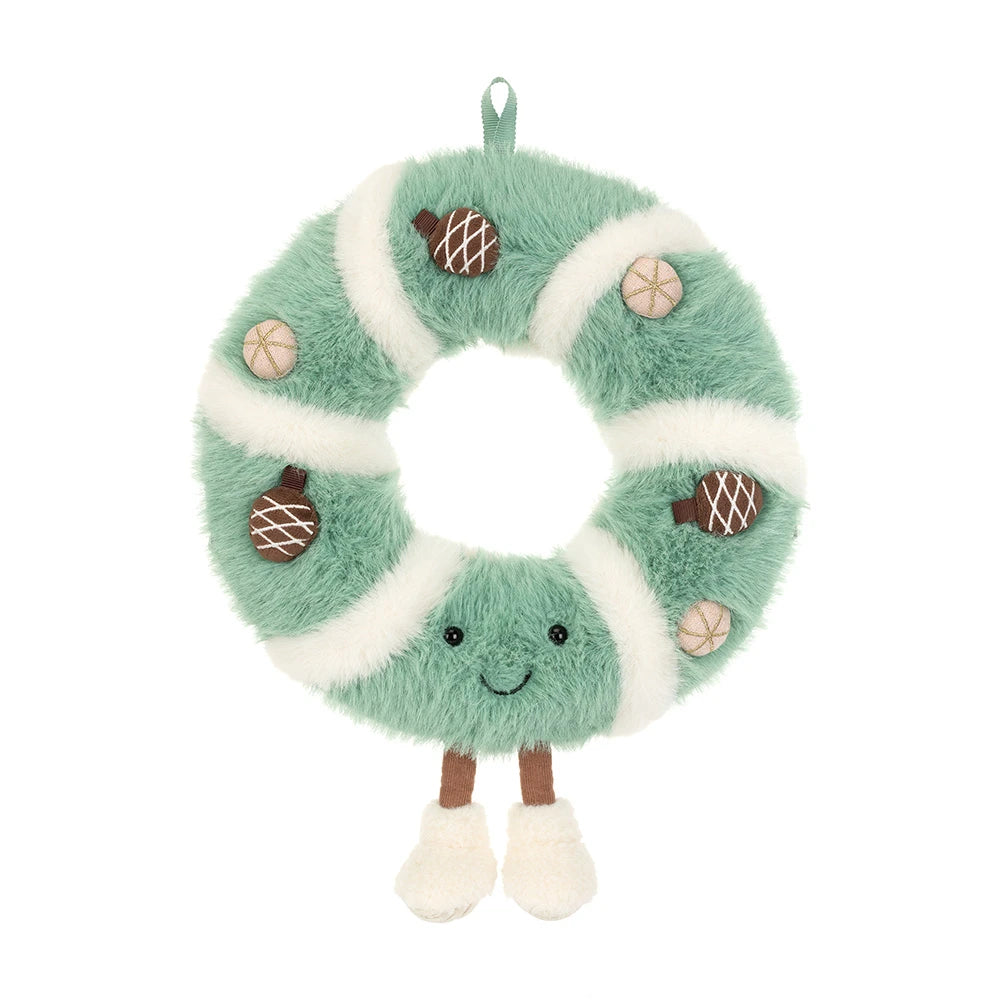 Couronne de Noël Amuseables Pinecone Wreath jellycat
