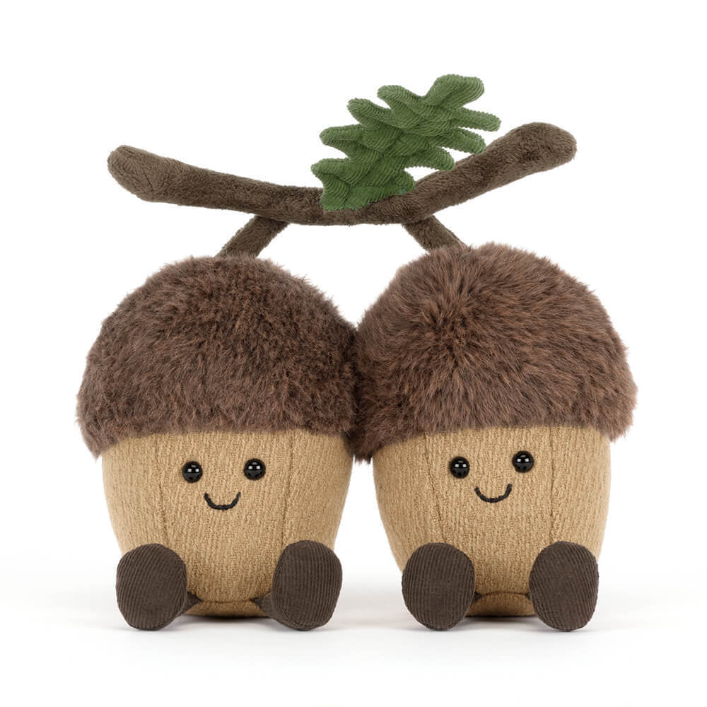 Jellycat Amuseables Ort & Tum Acorns – Duo de glands peluche