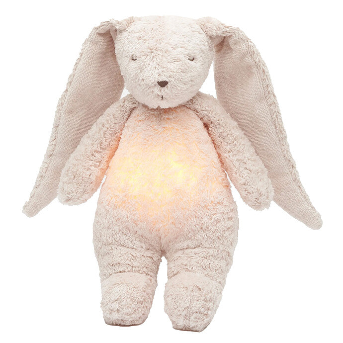 Lapin Hummy avec Lampe – Moonie 2.0 | Aide au sommeil bébé en coton biologique