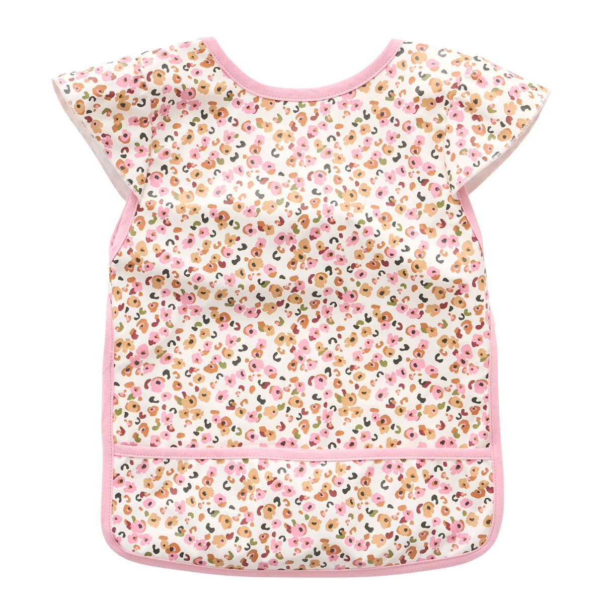 Bavoir intégral imperméable léopard blanc/rose/camel BB&Co (6-24M)