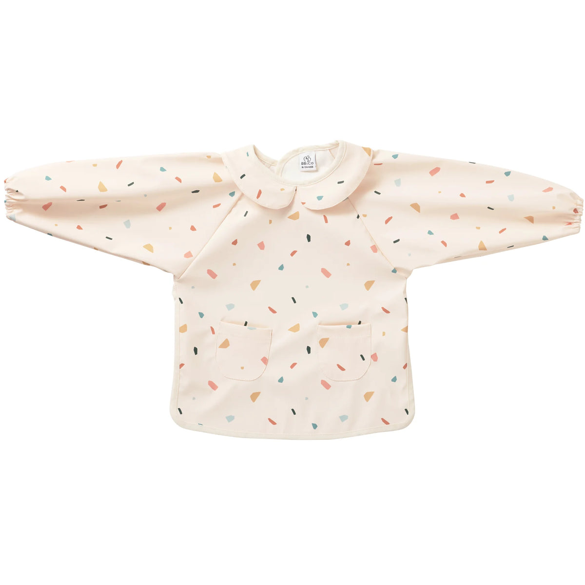 Bavoir-tablier imperméable col claudine  | Manches longues