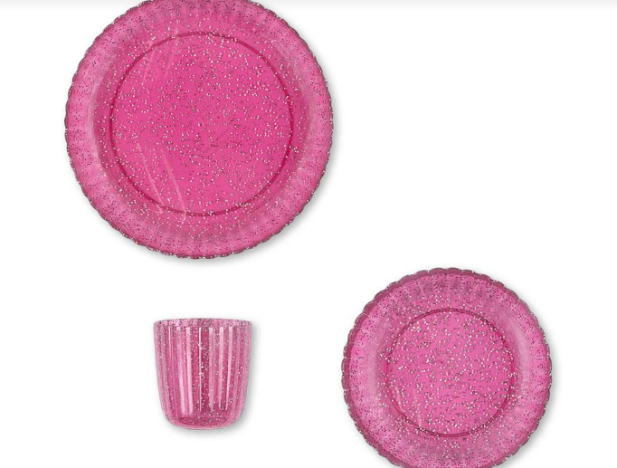 Set de repas à paillettes Konges Slojd