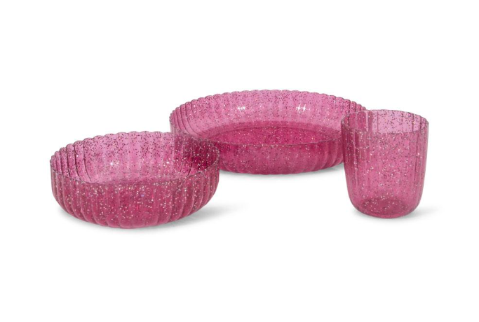 Set de repas à paillettes Konges Slojd