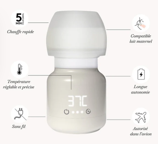 Chauffe-Biberon Nomade Sans Fil TooGo 2.0 – Elhée