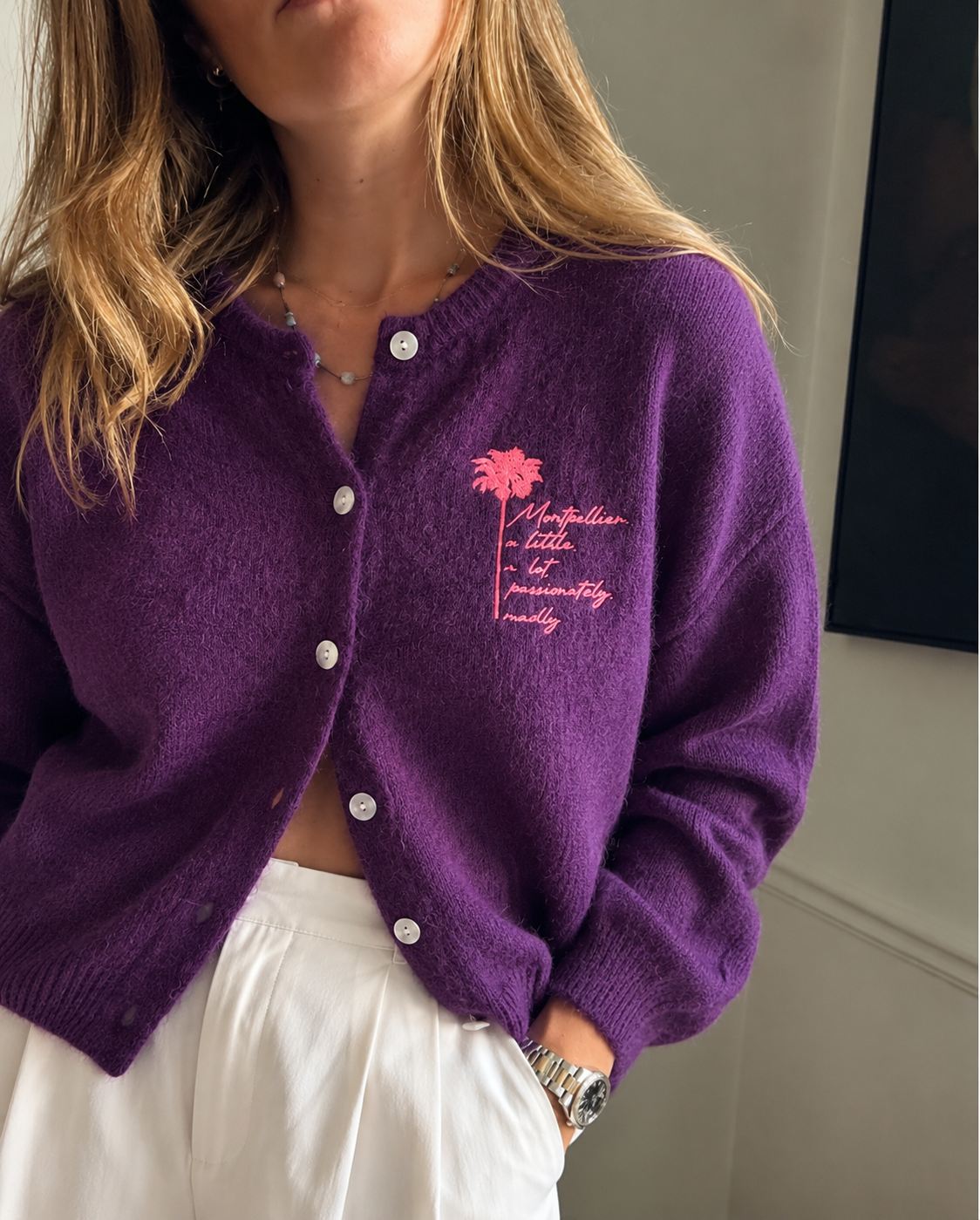 Gilet Violet GAELLE - Anouk & Ninon