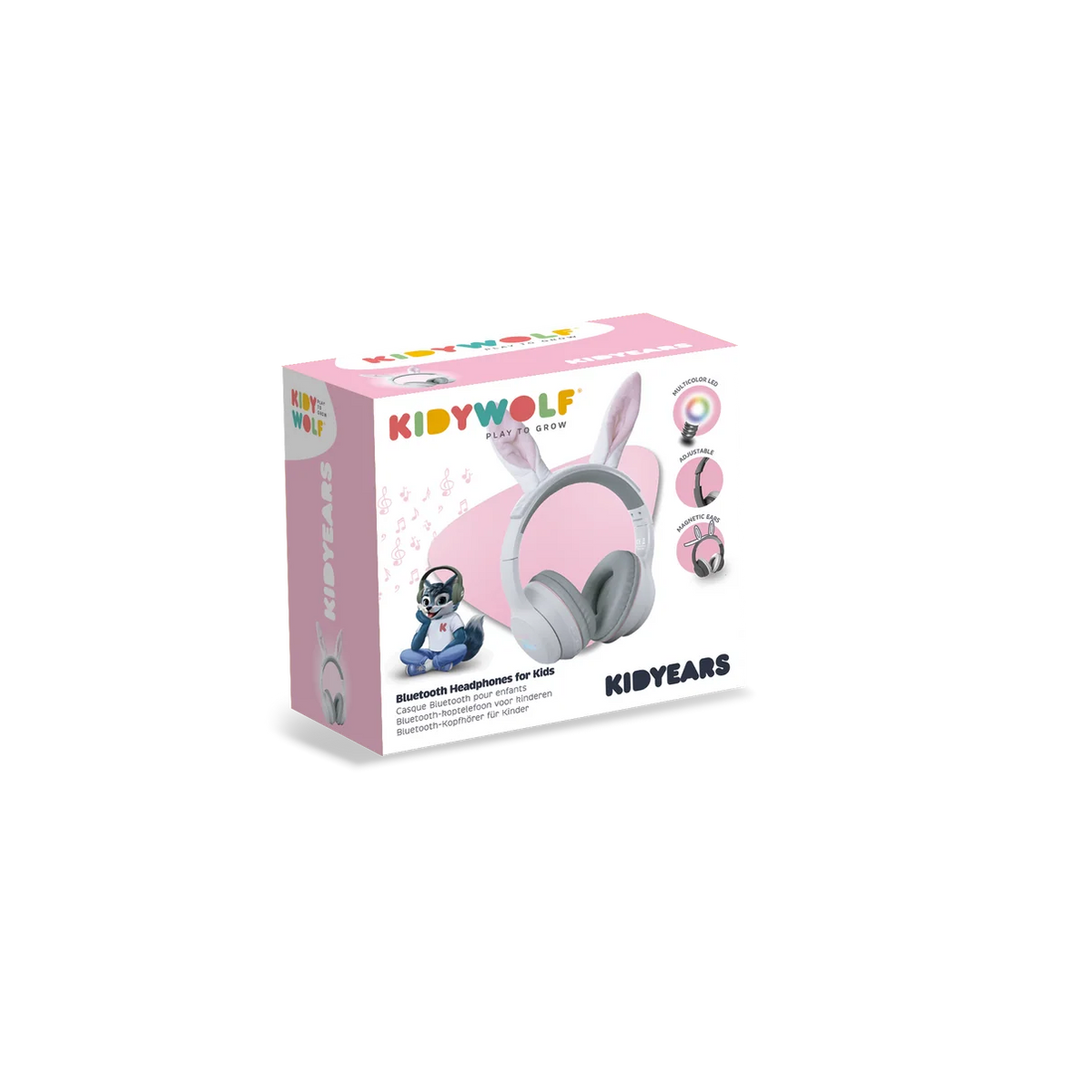 Casque audio enfant KIDYEARS Bluetooth et filaire – KIDYWOLF