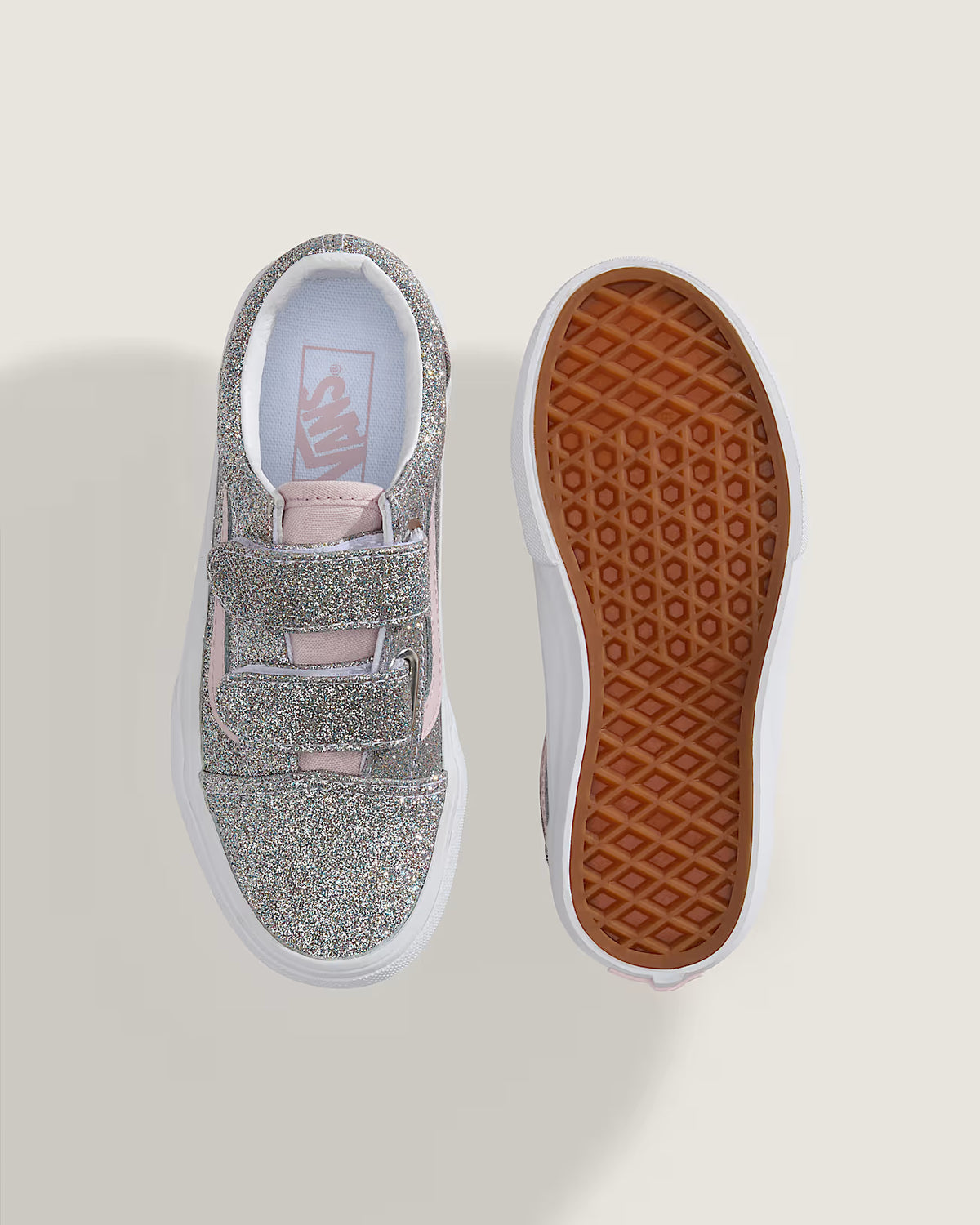 Vans Old Skool V Enfant – Scratch Double Closure | Gris