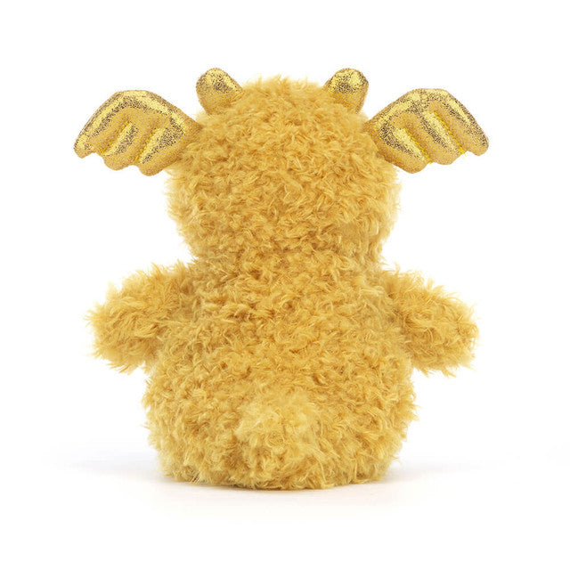 Little Dragon – Peluche Dragon Safran avec Cornes et Ailes