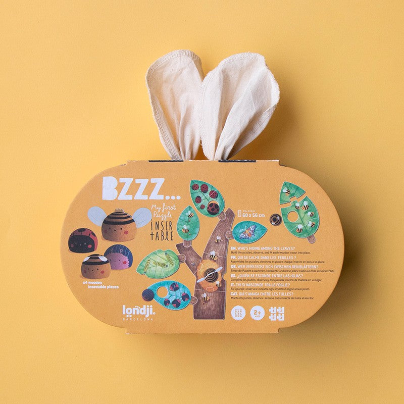 Puzzle à encastrer BZZZ… les insectes en bois