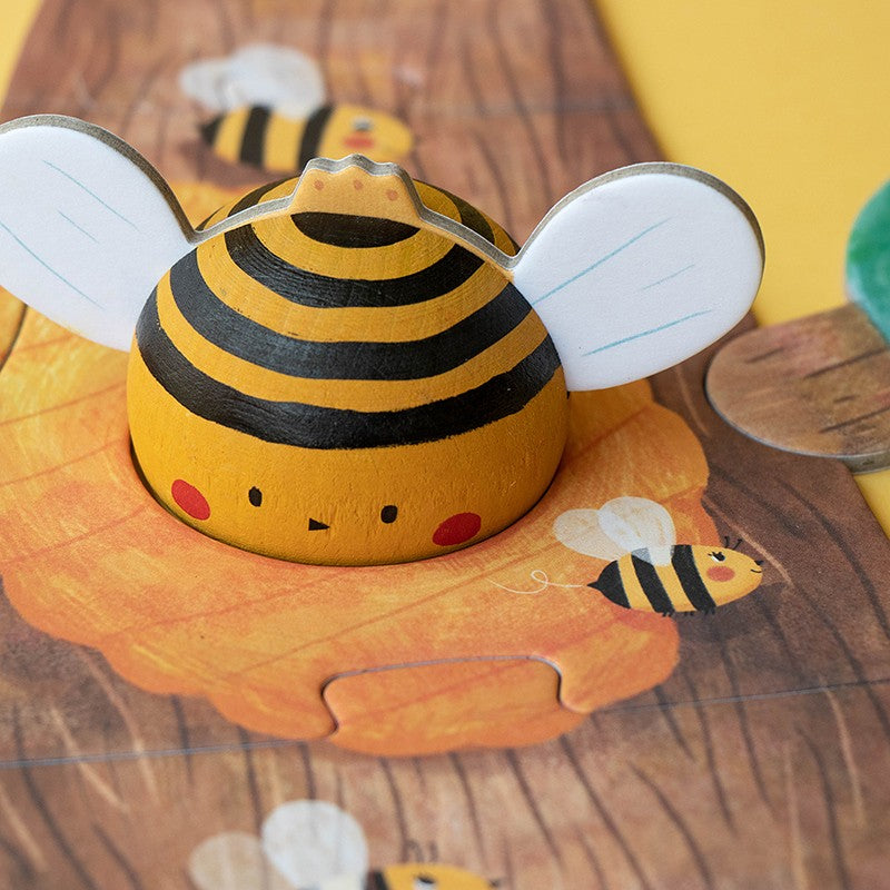 Puzzle à encastrer BZZZ… les insectes en bois