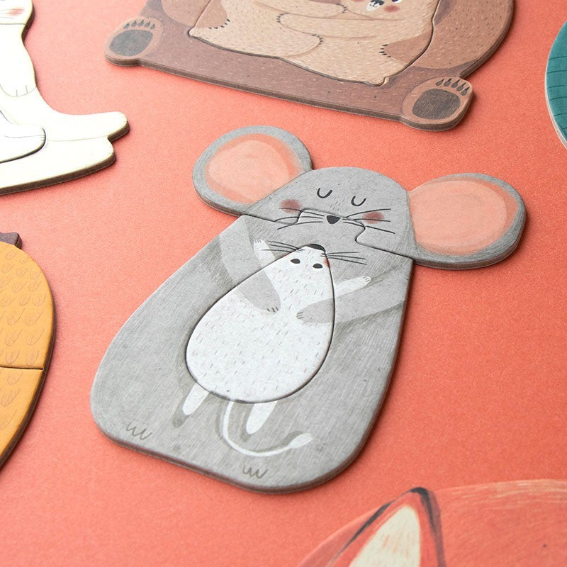 Puzzle MAMA – 7 puzzles évolutifs mamans et bébés animaux
