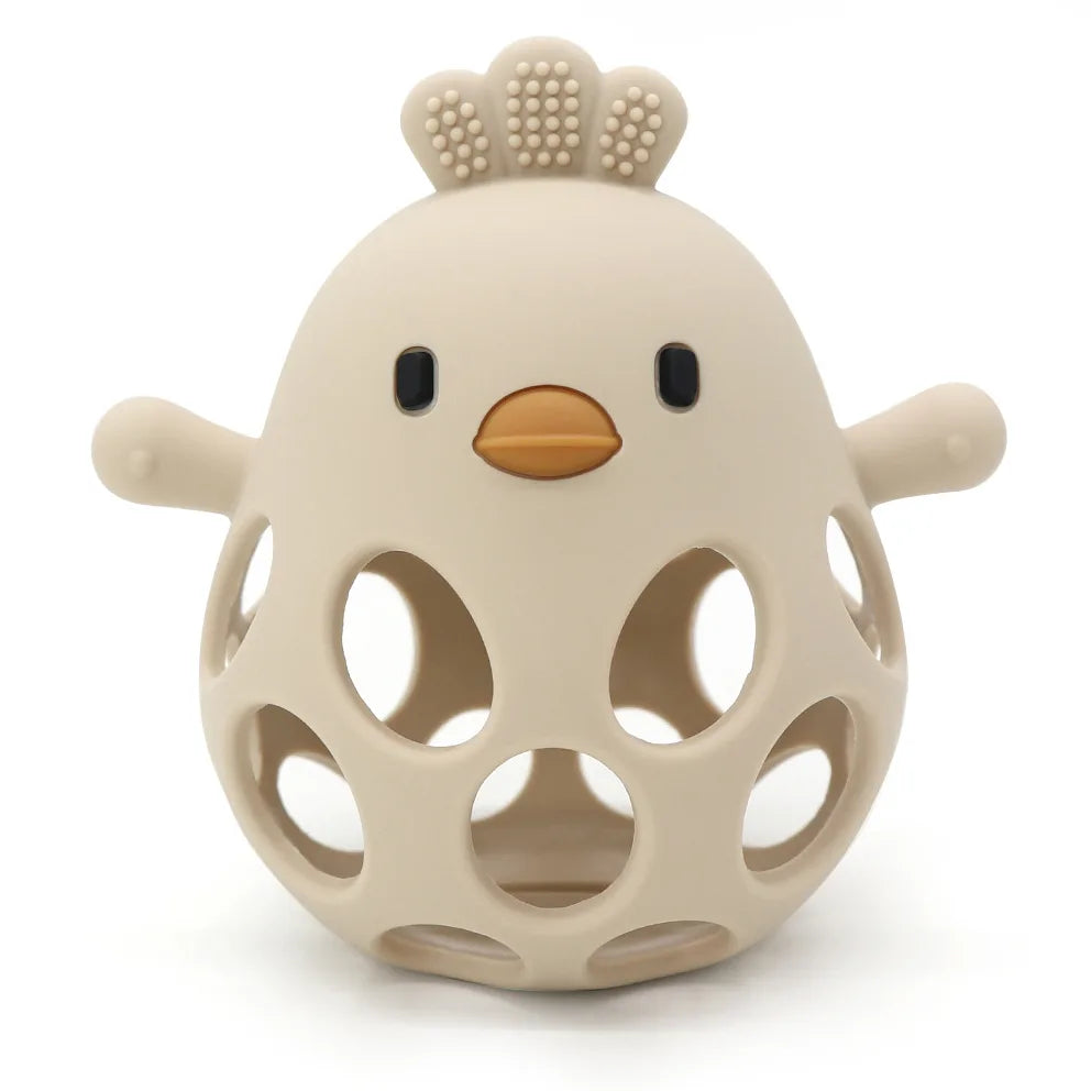 Balle de dentition poussin en silicone