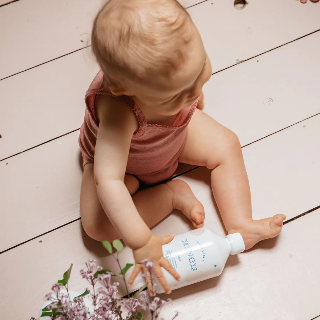 Mousse de Bain Minois Paris – Bain Moussant Doux Bébé & Enfant 500 ml