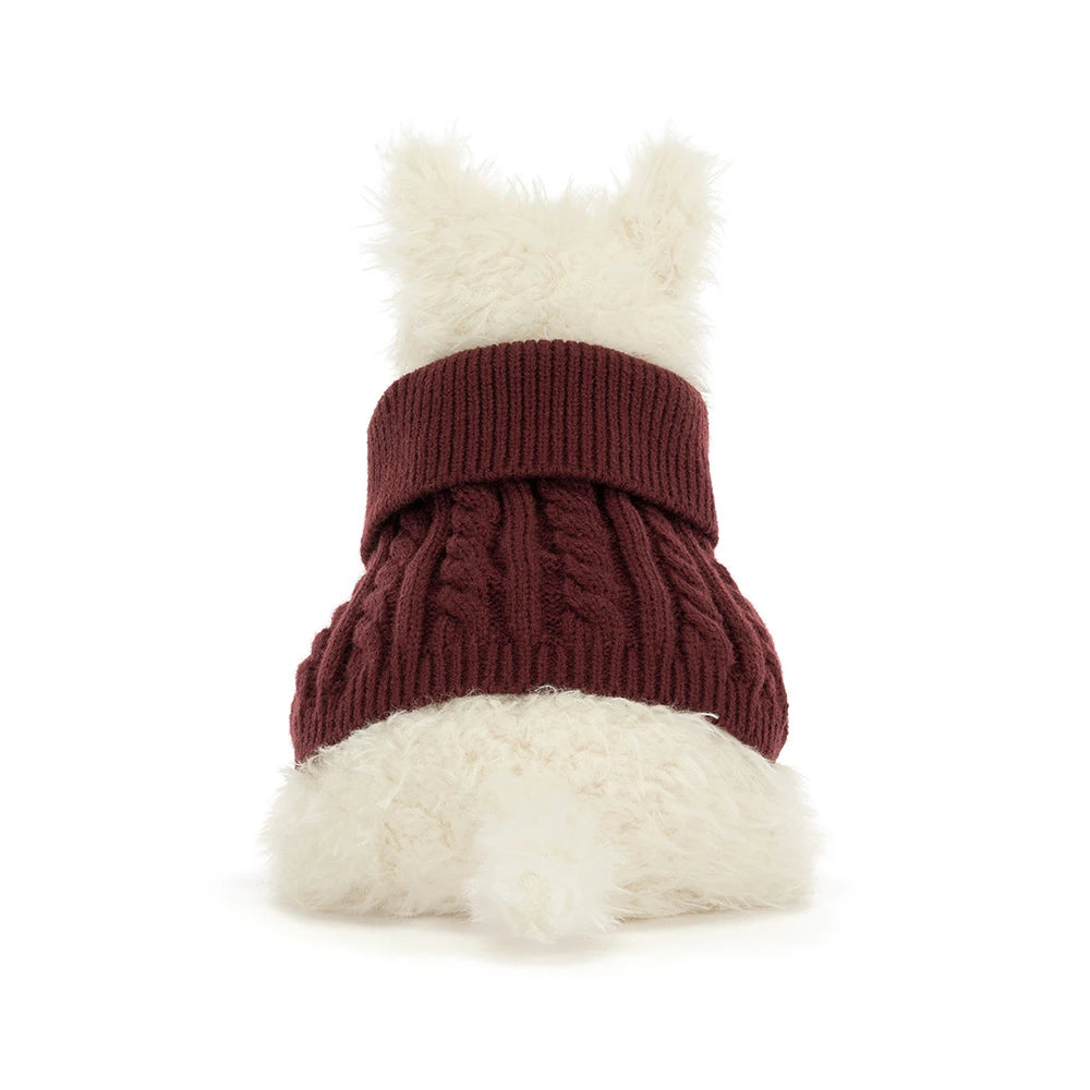 Munro Scottie Dog 'Winter Jumper' – Peluche Jellycat
