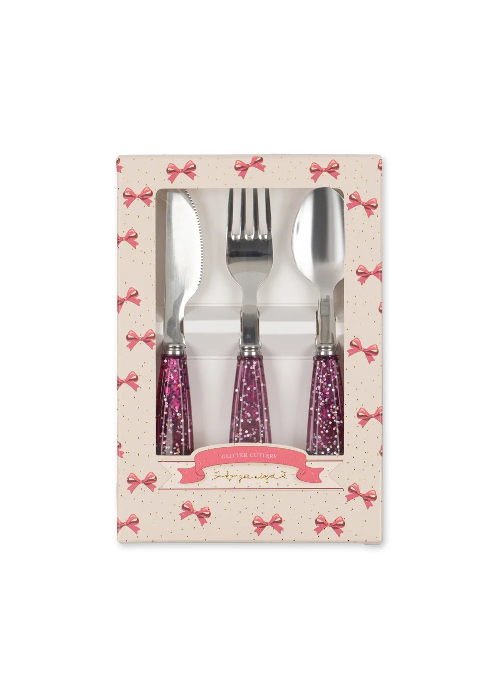 Couverts Sparkling Sangria – Acier Inoxydable Scintillant pour Enfants
