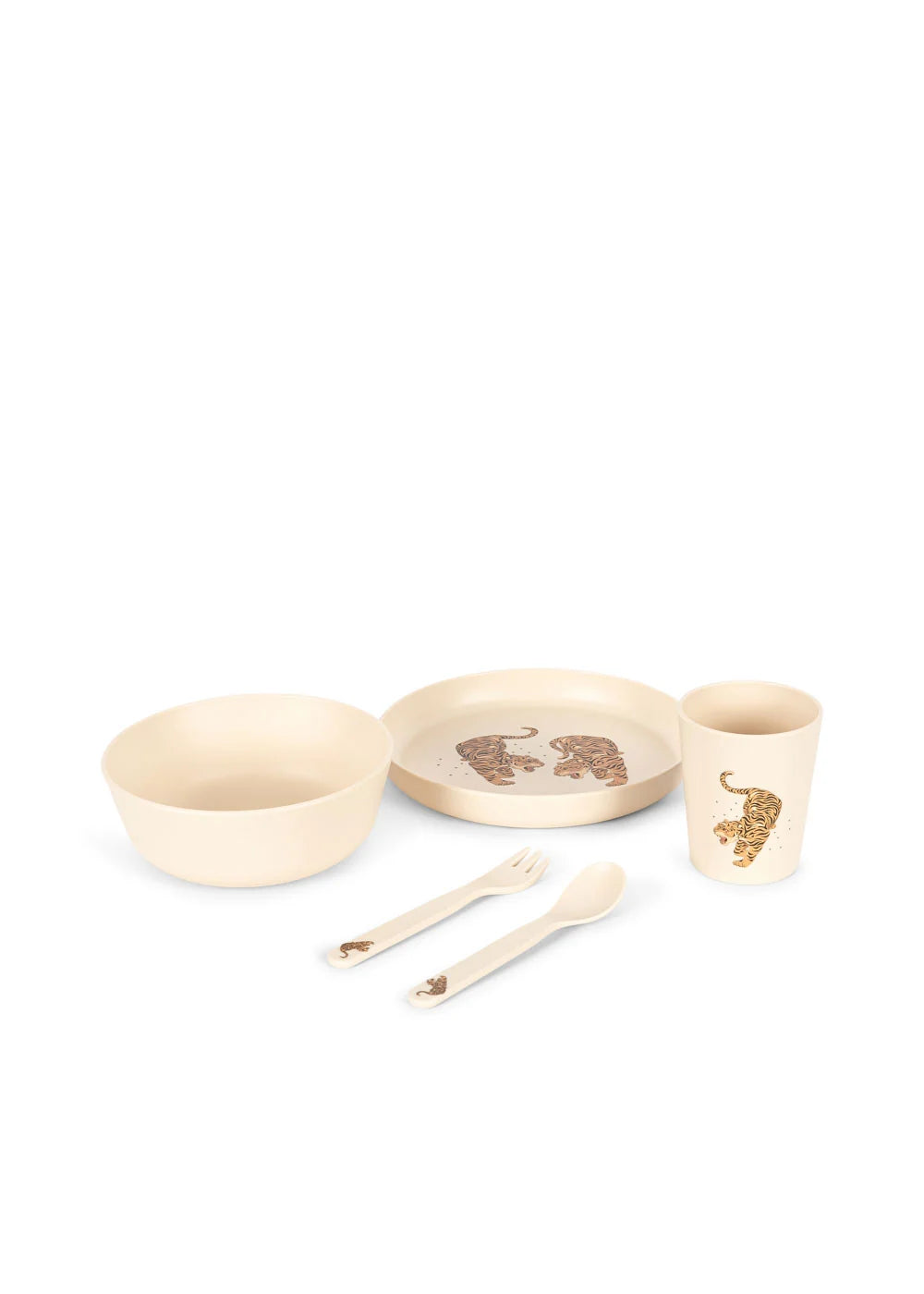 Set repas Tiger Ruggito – Vaisselle bébé en PET recyclé