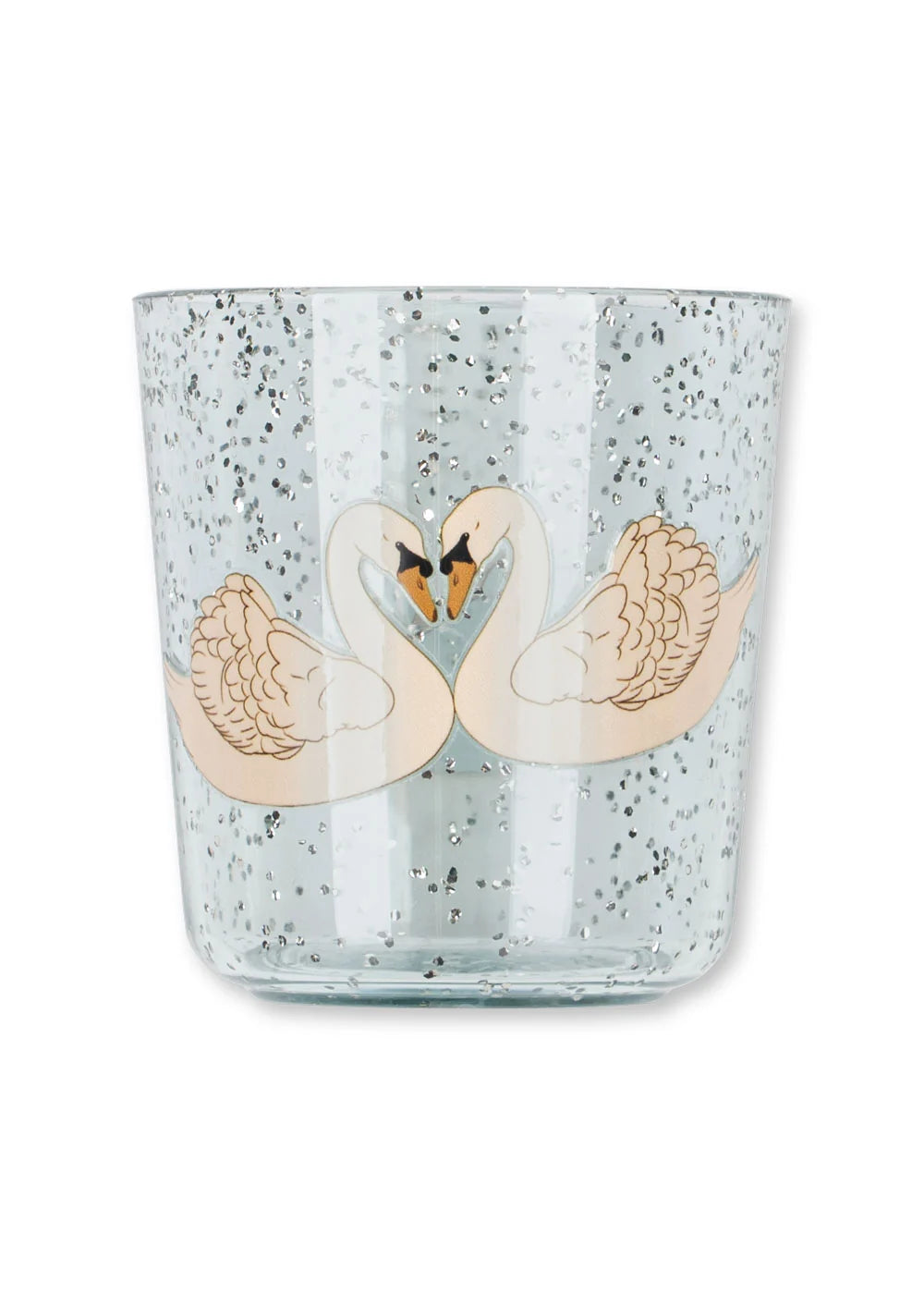 Sparkly Dinner Set – Swan Blue | Service de repas pailleté pour bébé