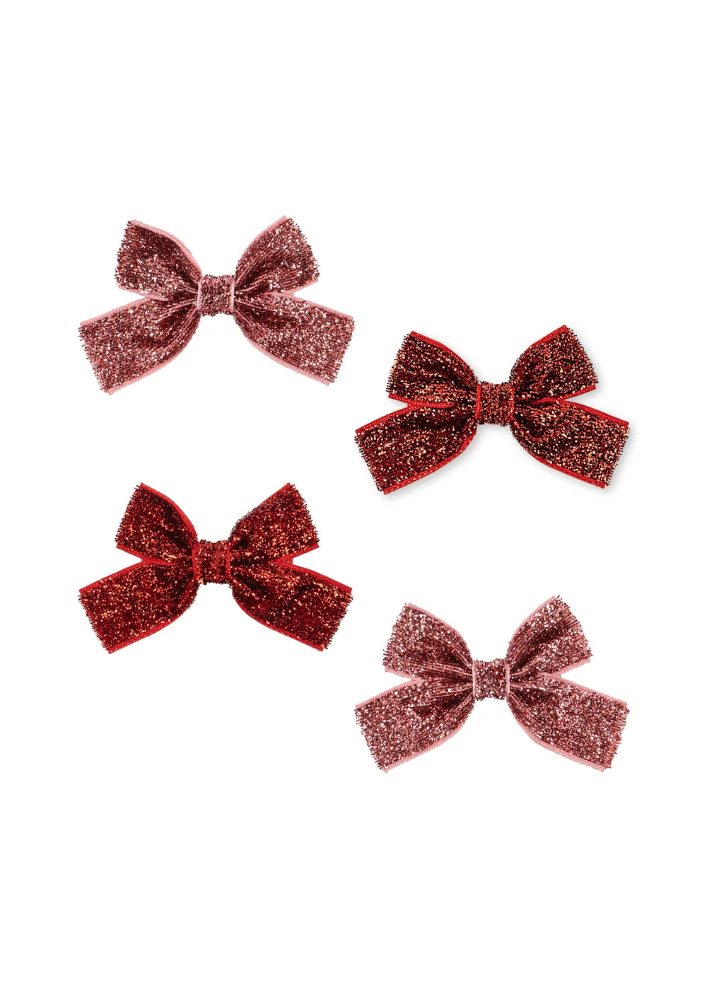 Lot de 4 barrettes à nœud pailletées Micki – Konges Sløjd