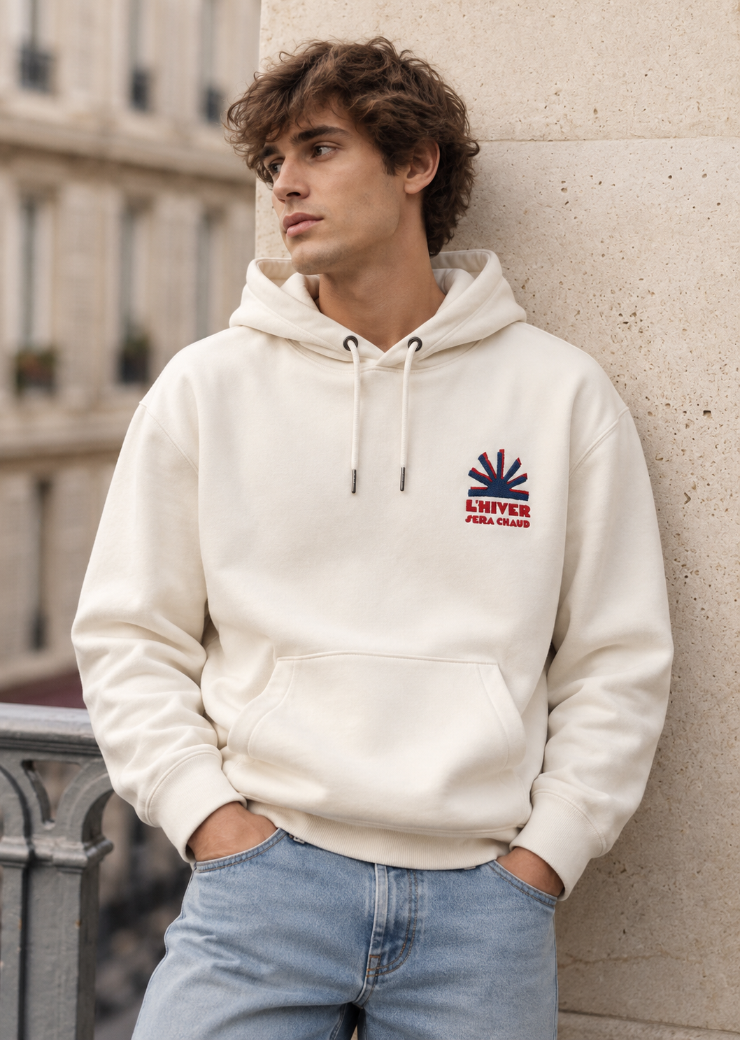 Pull homme écru SEB - Anouk & Ninon