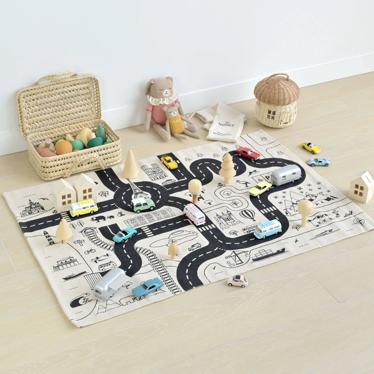 Tapis de jeu routes de France Norev