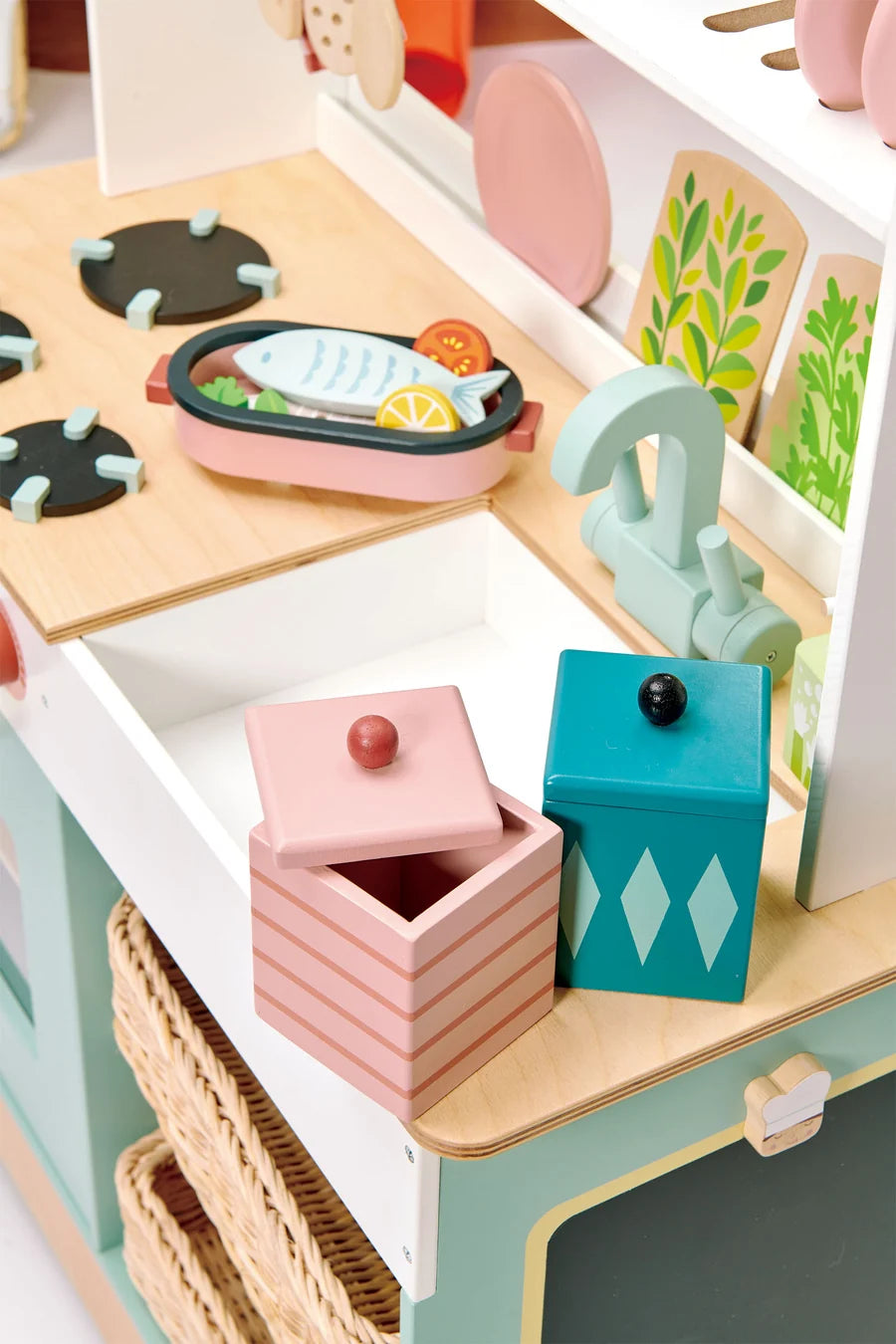 Cuisine en bois avec four et accessoires – Kitchen Range - Tender Leaf - EXCLU WEB