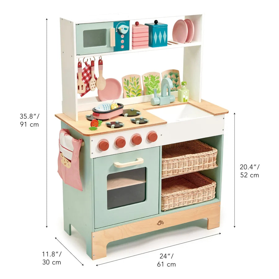 Cuisine en bois avec four et accessoires – Kitchen Range - Tender Leaf - EXCLU WEB