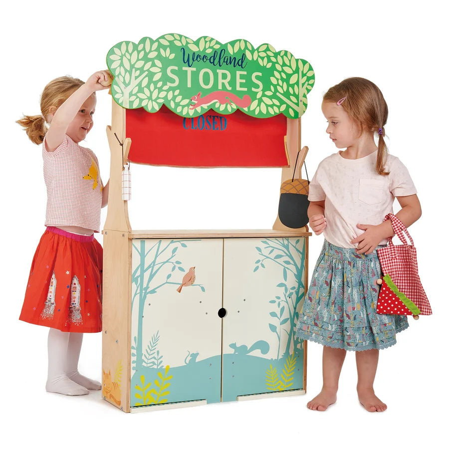 Boutique et théâtre de marionnettes en bois Woodland - tender Leaf - EXCLU WEB